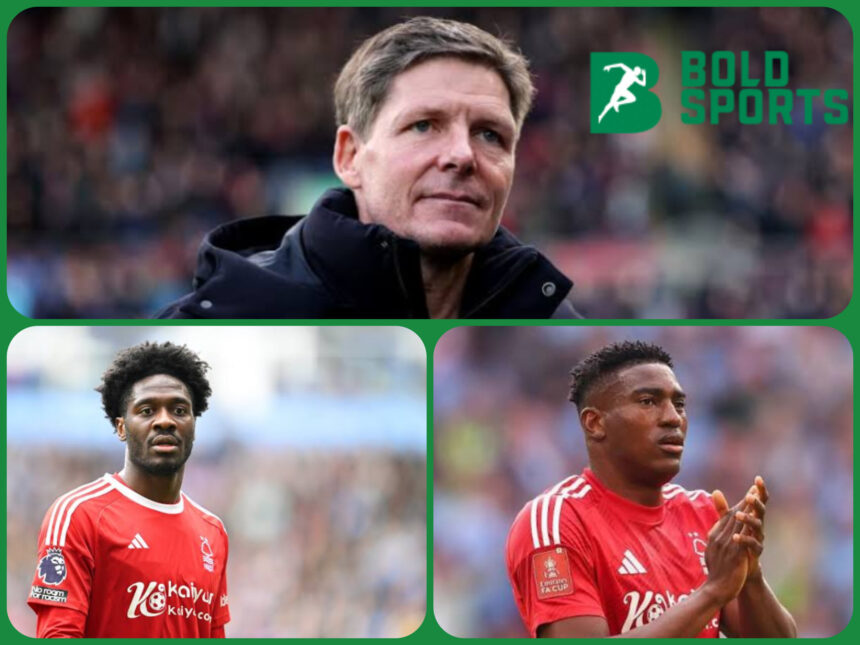 Oliver Glasner set to lead Ola Aina and Taiwo Awoniyi at Nottingham Forest after Vítor Pereira exit