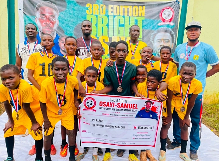 Delight FC defeat Ine Stars 4-3 to win the 3rd edition of the Bright Osayi-Samuel U-13 Football Tournament