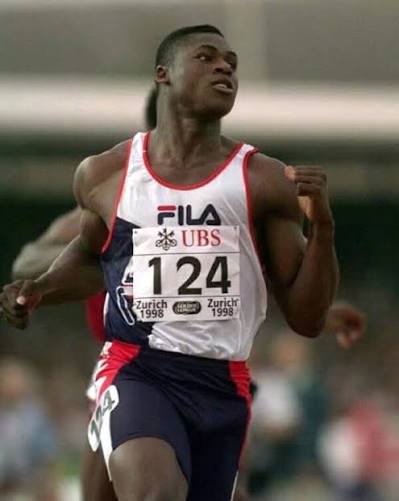 Former Nigerian sprinter Seun Ogunkoya during his competitive career