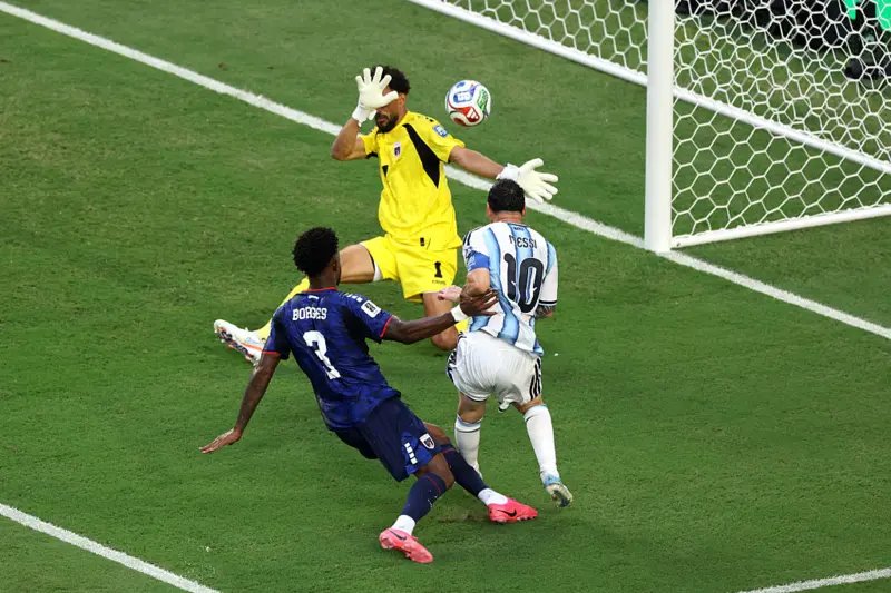 Lionel Messi scores for Argentina against Cape Verde during the 2026 FIFA World Cup Round of 32