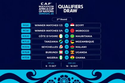 Nigeria draw Ghana in second round of Beach Soccer AFCON qualifiers