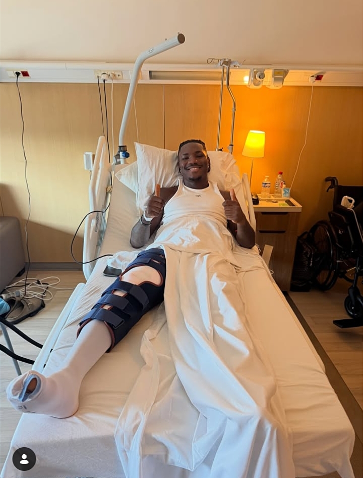 ‎Christantus Uche undergoes successful surgery after devastating knee injury