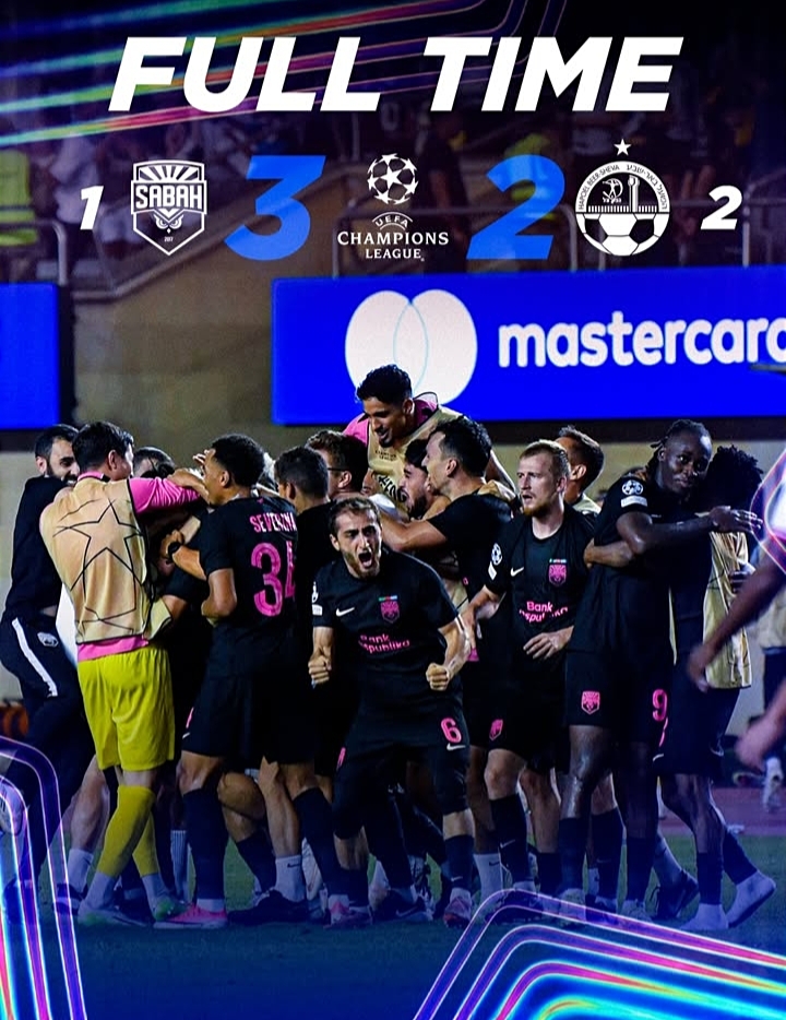 ‎Christian Nwachukwu nets as Sabah FC seal first-ever Champions League place in 5-2 win over Hapoel Be’er Sheva