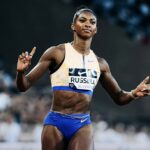 Masai Russell breaks Tobi Amusan’s 100m hurdles world record in Zurich