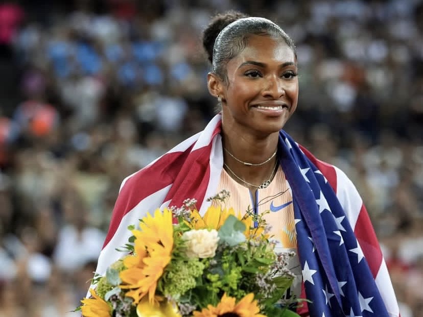 Masai Russell breaks Tobi Amusan’s 100m hurdles world record in Zurich