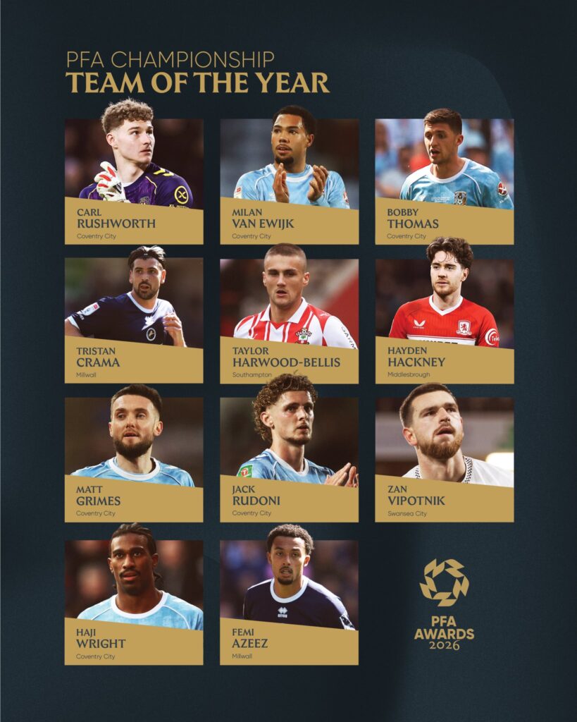 Femi Azeez named in PFA Championship team of the year