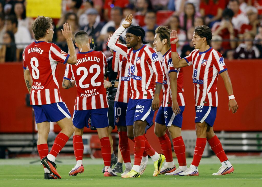Ademola Lookman scores first goal of the season as Atletico Madrid beat Sevilla 3-1