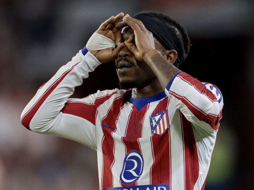 Ademola Lookman scores first goal of the season as Atletico Madrid beat Sevilla 3-1