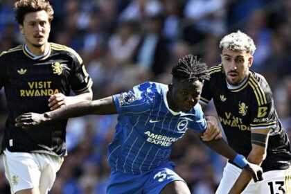 Zadok Yohanna makes Premier League debut as Brighton thrash Aston Villa 4-0