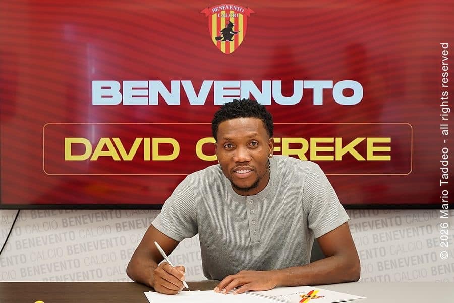 David Okereke joins Serie B side Benevento from Cremonese