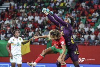 Michaely Bihina’s heroics send Cameroon past Morocco into 2026 WAFCON final