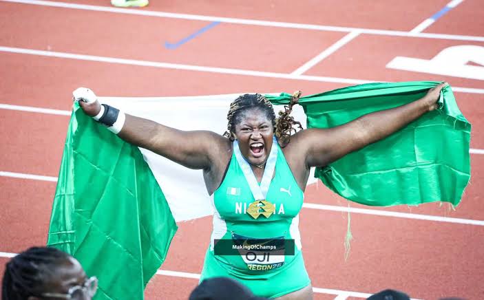 Jessica Oji wins World U20 shot put gold days after Commonwealth silver