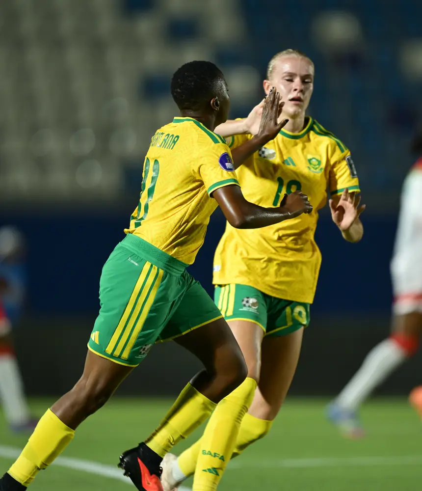 ‎Thembi Kgatlana's goal seals South Africa's 1-0 win over Burkina Faso and WAFCON quarter-final place