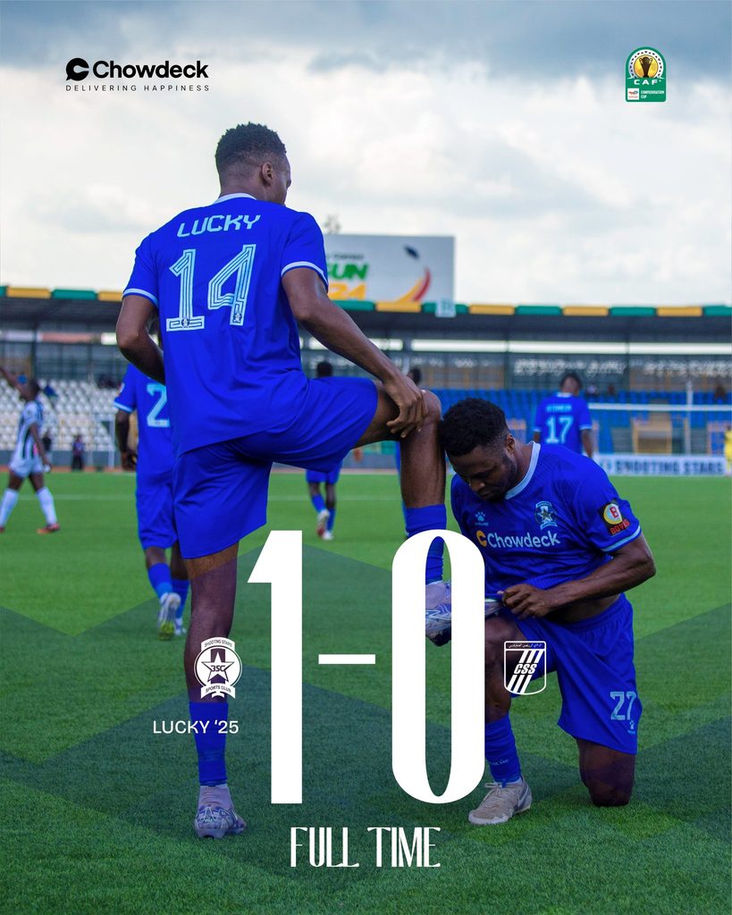 Shooting Stars mark 27-year continental return with 1-0 win over Tunisian giant CS Sfaxien 38 Shooting Stars mark 27-year continental return with 1-0 win over Tunisian giant CS Sfaxien