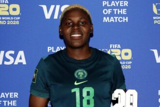 Janet Akekoromowei named player of the match after starring in Falconets’ win over England