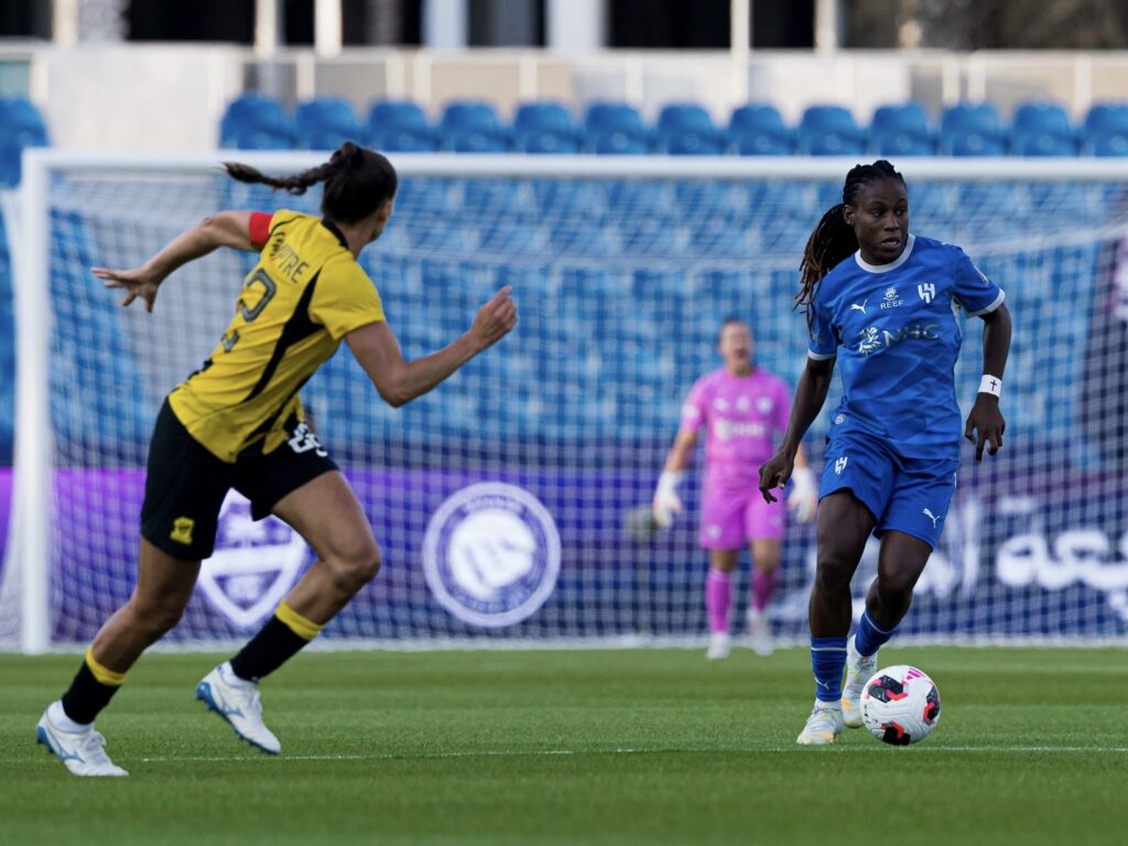 Asisat Oshoala scores winner as Al Hilal beat Al Ittihad to reach Super Cup final 39 Asisat Oshoala scores winner as Al Hilal beat Al Ittihad to reach Super Cup final