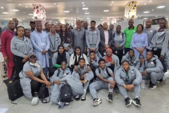 Falconets land in Abuja after bowing out of U-20 World Cup quarter-finals in Poland