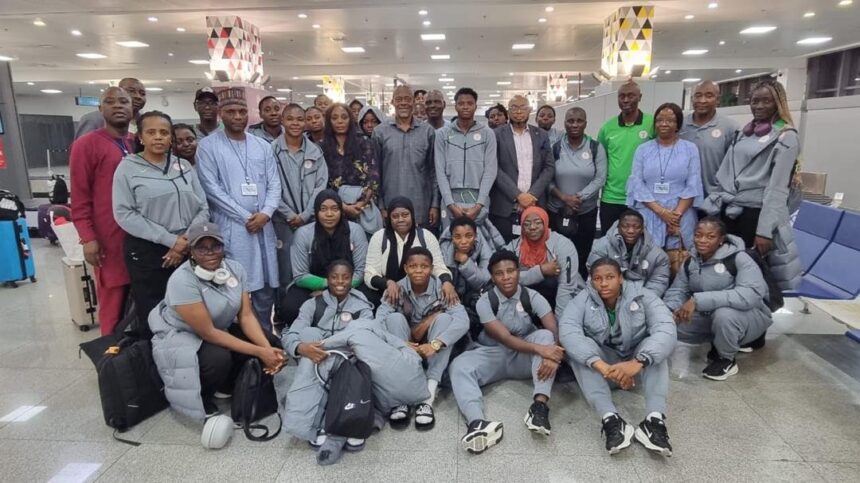 Falconets land in Abuja after bowing out of U-20 World Cup quarter-finals in Poland 37 Falconets land in Abuja after bowing out of U-20 World Cup quarter-finals in Poland