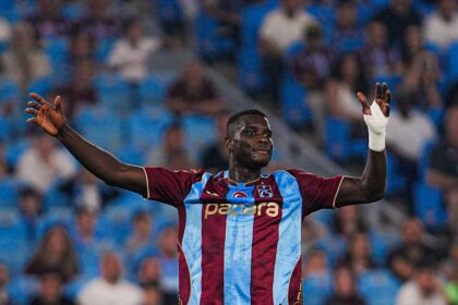 ‎Paul Onuachu breaks eight-game drought in Trabzonspor’s 5-0 win over Gençlerbirliği, suffers injury‎