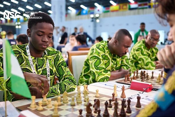 Team Nigeria secures six match points after Round 5 at FIDE Chess Olympiad