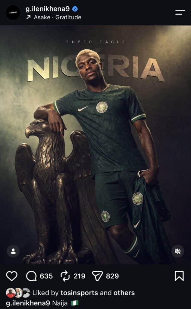 George Ilenikhena hints at Super Eagles call-up ahead of AFCON qualifiers