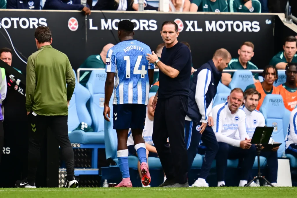 Taiwo Awoniyi sent off as Coventry City suffer 5-0 defeat to Brighton 38 Taiwo Awoniyi sent off as Coventry City suffer 5-0 defeat to Brighton