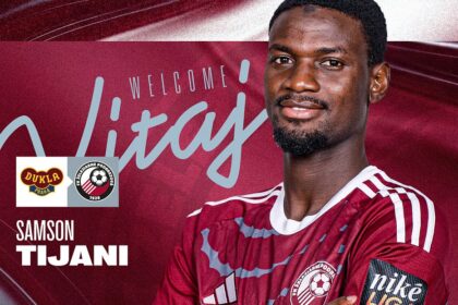 Samson Tijani joins Podbrezová on loan from Dukla Prague
