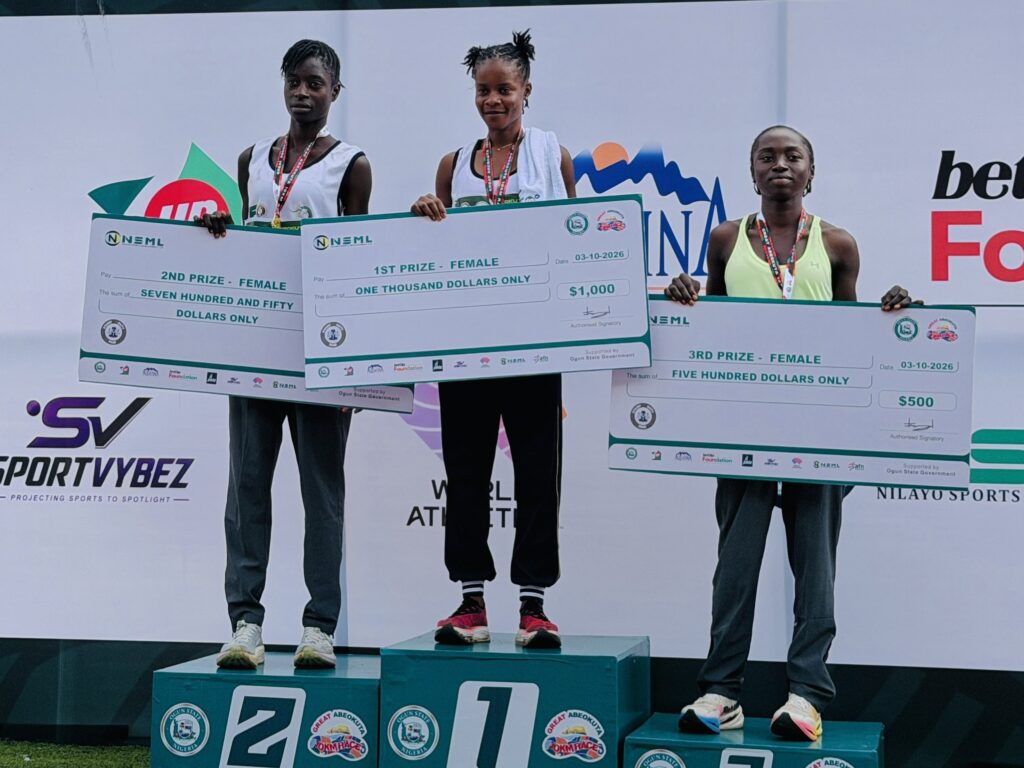 Musa Francis James, Akanbi Aderonke win 2026 Great Abeokuta 10KM race, claim $1,000 each