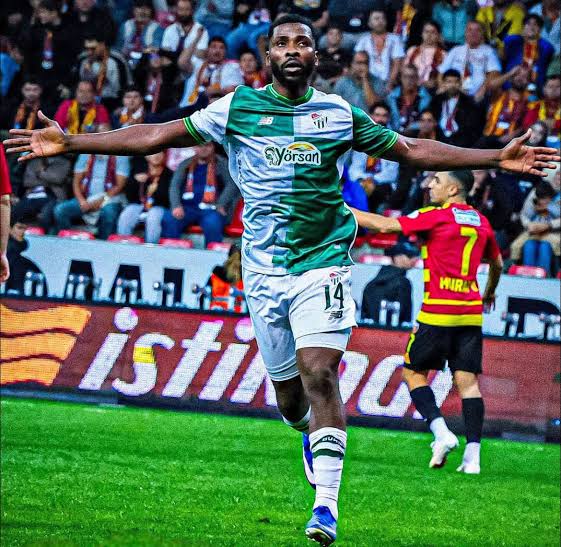 Kelechi Iheanacho scores 12th Bursaspor goal in 2-1 defeat to Mardin 1969