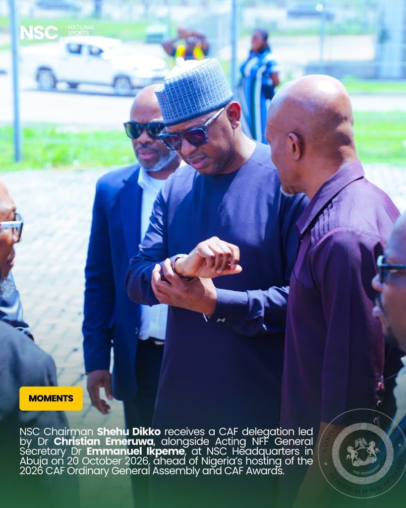 Shehu Dikko meets CAF delegation over preparations for 2026 General Assembly and Awards