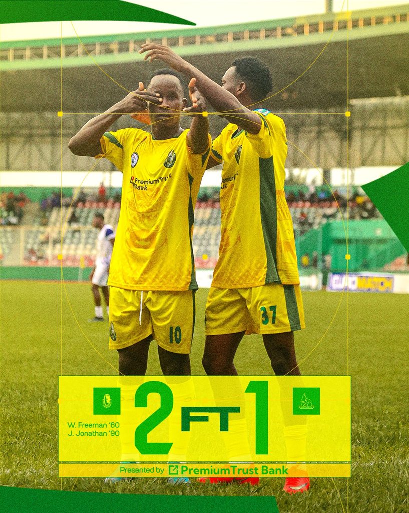 Bendel Insurance end Rivers United’s unbeaten run with dramatic 2-1 victory