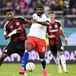Moffi’s goal not enough as Hamburger exit DFB Pokal after 3-1 loss to Onyedika’s Frankfurt