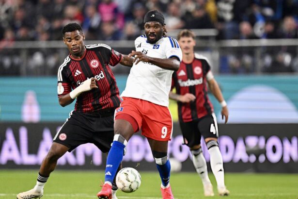Moffi’s goal not enough as Hamburger exit DFB Pokal after 3-1 loss to Onyedika’s Frankfurt