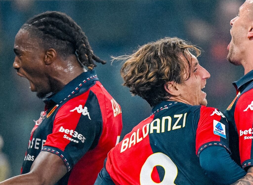 Kingsley Ehizibue celebrates his goal against Juventus
