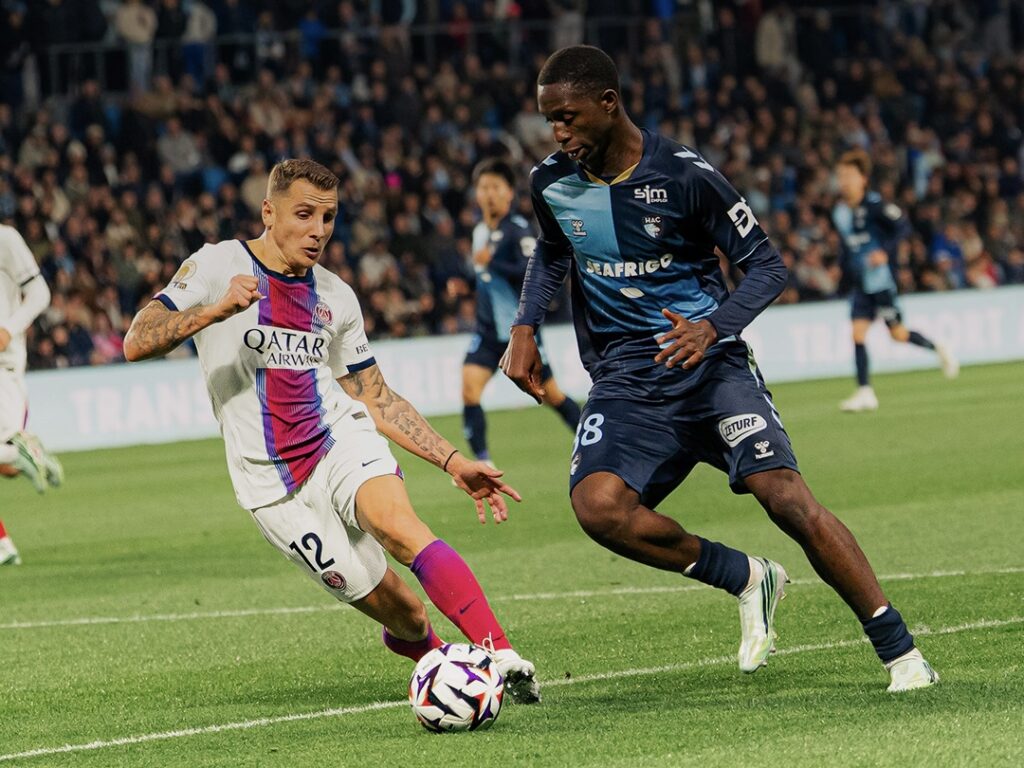 Maja scores fourth league goal as PSG crush Le Havre