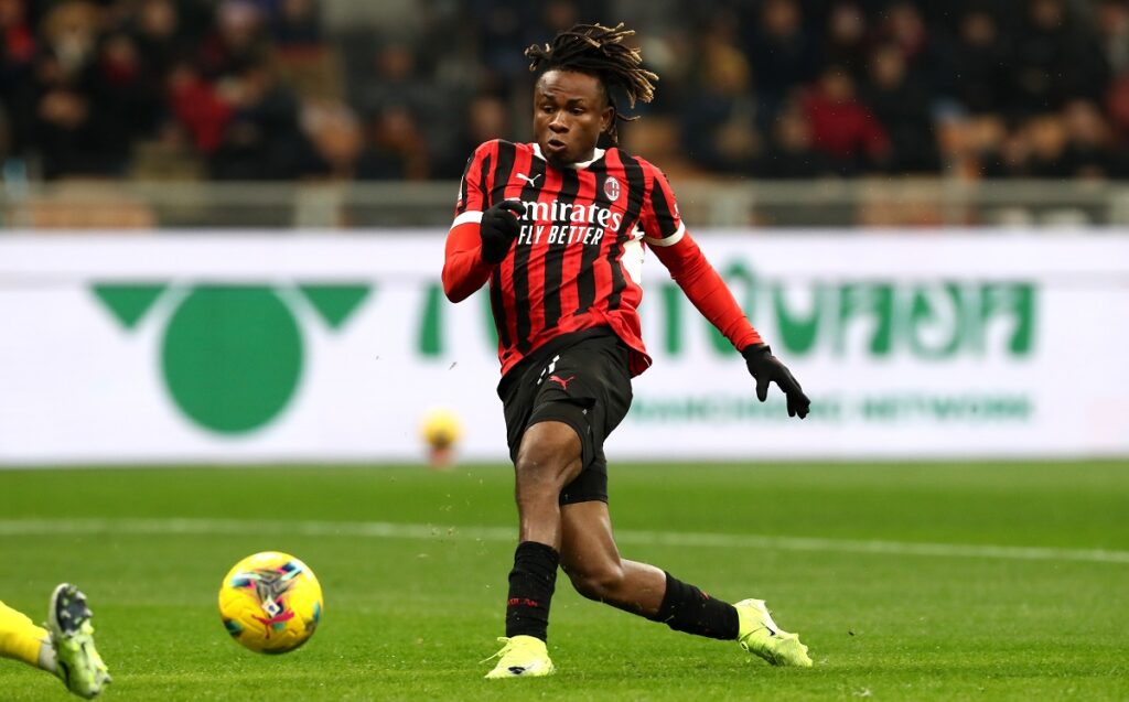Samuel Chukwueze in action for AC Milan