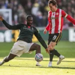 Aina withdrawn at half-time as Forest fall to Brentford