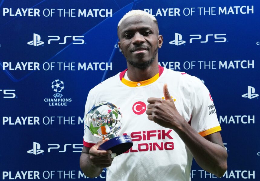 LOSC vs Galatasaray: Osimhen shines, wins Man of the Match as Galatasaray sink Lille 4-2