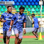 Enugu Rangers players in training ahead of MC Alger test