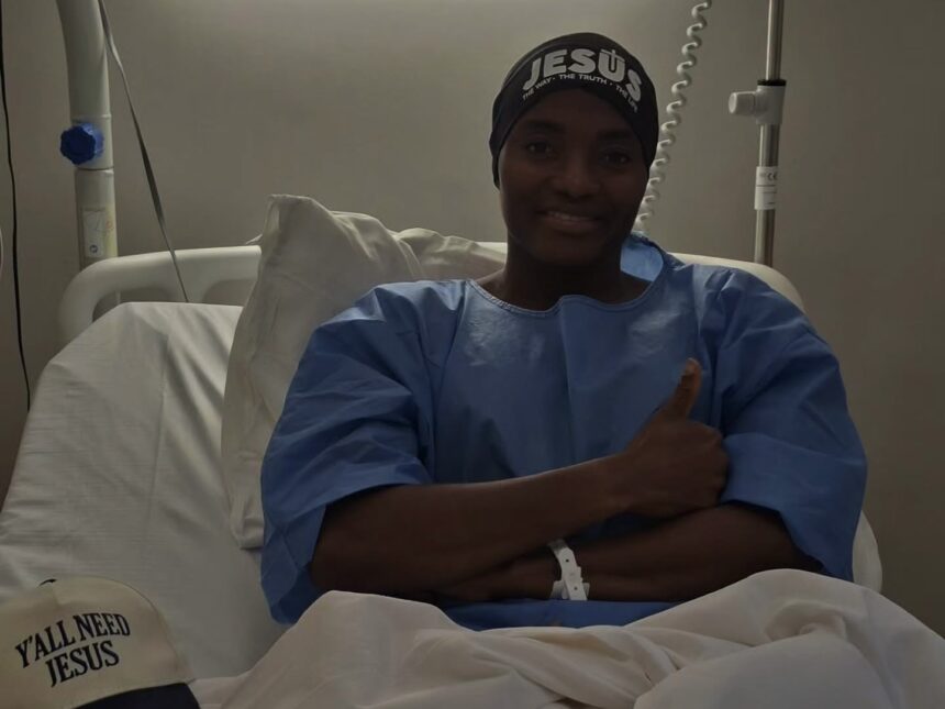 Rasheedat Ajibade undergoes successful surgery on fractured fibula