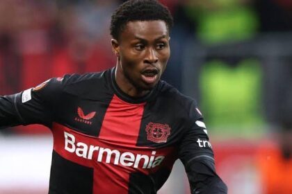 Nathan Tella returns to Bundesliga action as Bayer Leverkusen defeat Mainz 4-3